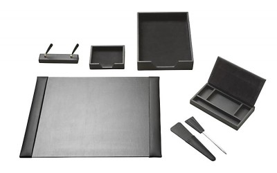 LEATHER Desk Set